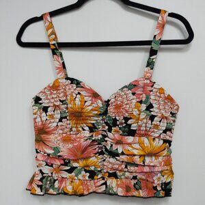 NWT Bog collective crop floral top